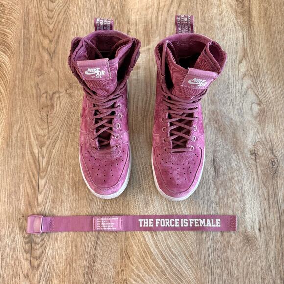 Nike | SF Air Force 1 Force is Female | Vintage Wine | AJ1700-600| Wm’s Size 6.5 - Picture 13 of 16